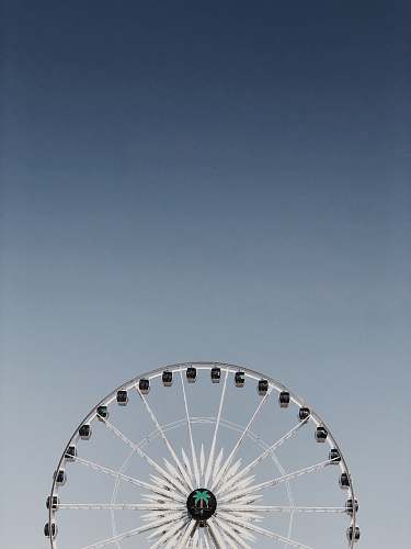 amusement park white and black Ferris wheel ferris wheel